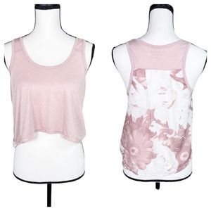 American Eagle Happy Hour Tank Floral Pink